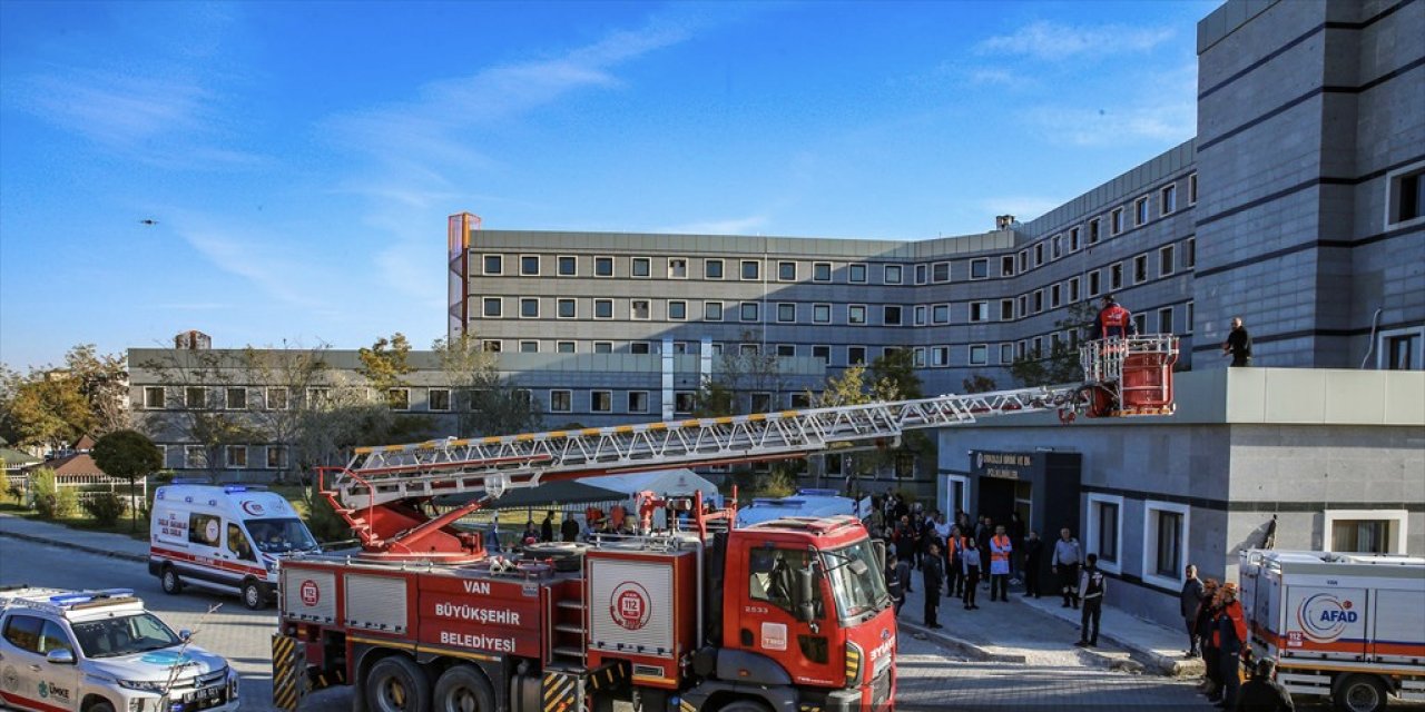 Van’da yangın tatbikatı yapıldı