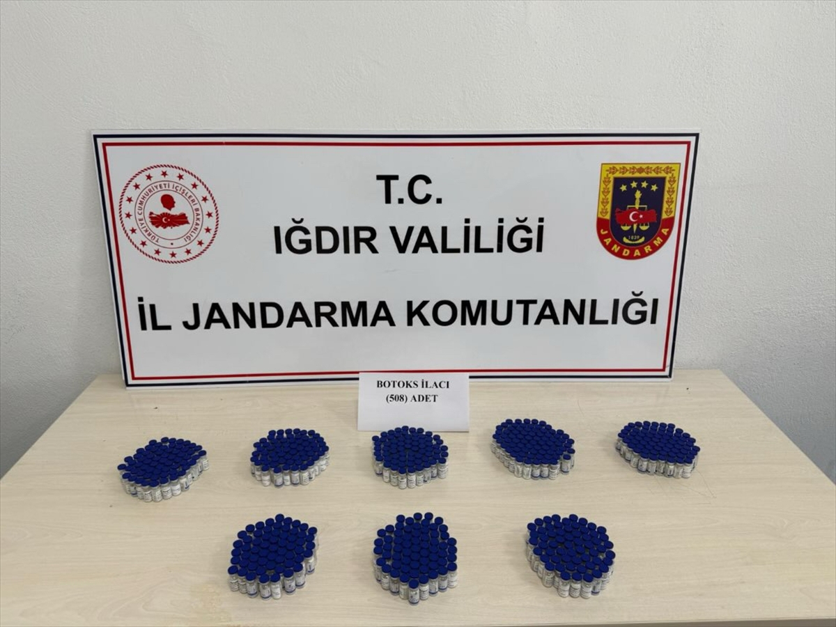 Iğdır'da 508 kaçak botoks ilacı ele geçirildi