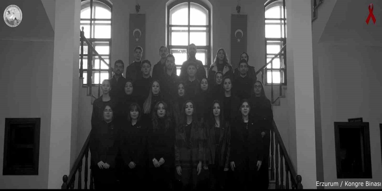 Erzurum Atatürk Üniversitesi Öğrencilerinden Anlamlı Özel Video Gösterisi