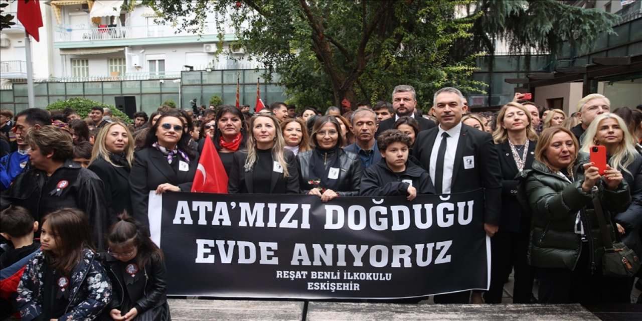 Ulu Önder Atatürk Doğduğu Evde Anıldı