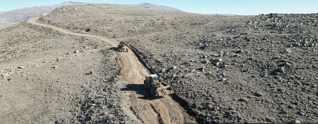 Erzurum’da, ulaşımın zor olduğu tabyalara yol yapıldı