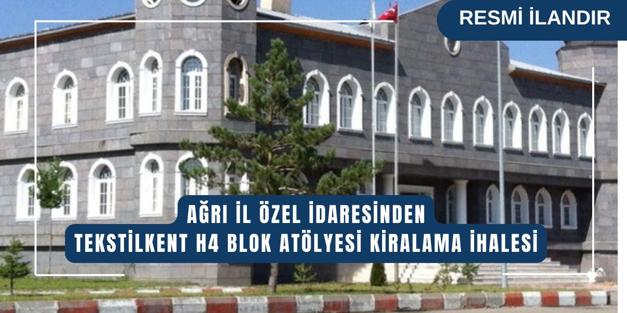 TEKSTİLKENT H4 BLOK ATÖLYENİN KİRALANMASINA İLİŞKİN İLAN