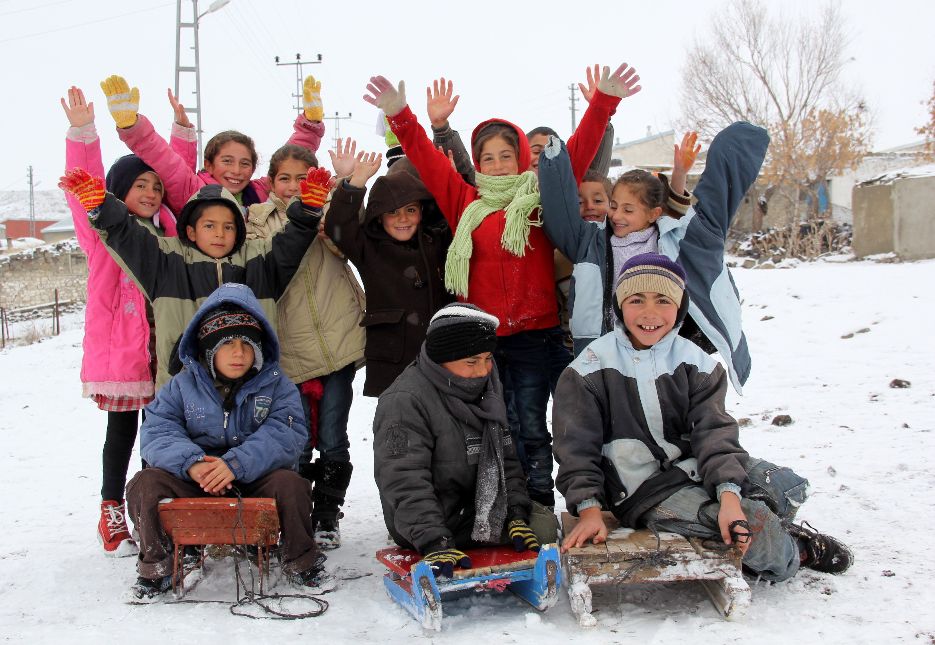Ağrı- Hamur’da Okullara Kar Tatili