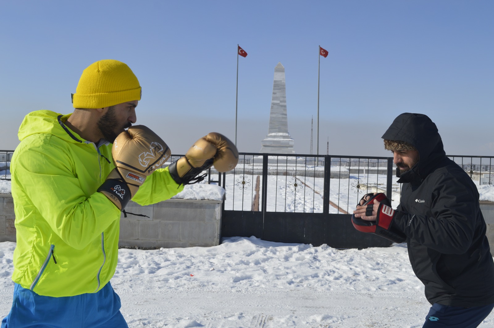 Eksi 25 derece soğukta Olimpiyat Oyunları’na hazırlanıyor