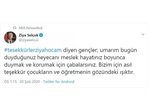 Bakan Selçuk teşekkür mesajlarına yanıt verdi