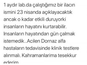 Ercüment Ovalı’dan heyecanlandıran korona virüs ilacı açıklaması