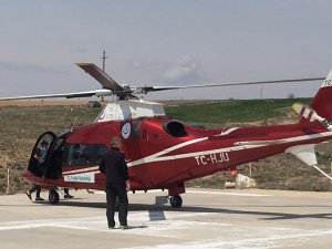 Hava ambulansı Akut Apandisit hastası için havalandı