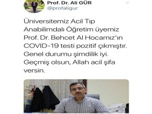 Acil tıp profesörünün testi pozitif çıktı