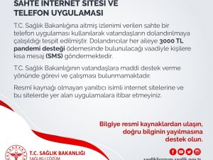 Sağlık Bakanlığı sahte telefon uygulamalarına karşı uyardı