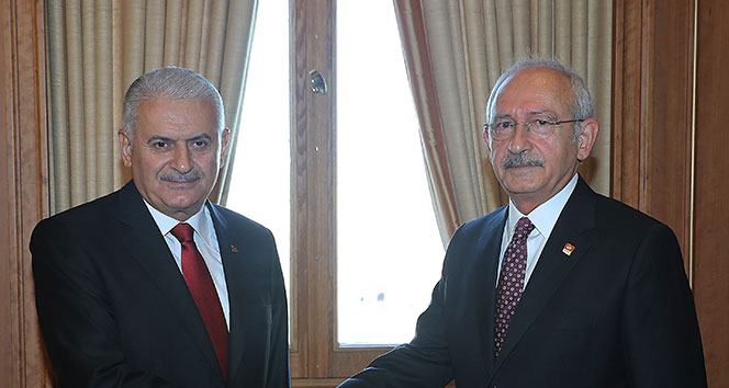 Başbakan Yıldırım Kılıçdaroğlu ile Afrin'i görüştü