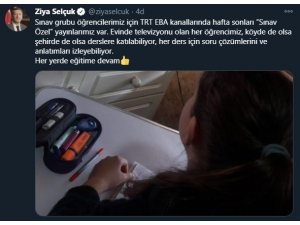 Bakan Selçuk’tan EBA TV sınav duyurusu