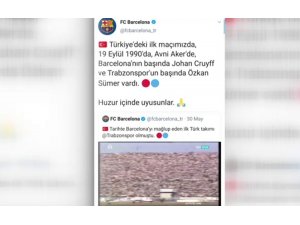 Barcelona, Özkan Sümer için başsağlığı mesajı yayımladı