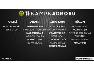 Beşiktaş’ta Ankaragücü maçının kamp kadrosu belli oldu