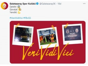 Galatasaray: "Geldik! Gördük! Yendik!