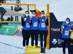 Kar Voleybolu Milli Takımı, Avrupa Turu’nda namağlup şampiyon