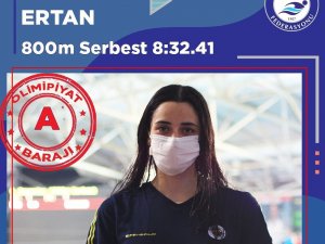 Deniz Ertan, 800 metre serbestte olimpiyat A barajını geçti