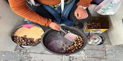 Ağrı'da Kestane Tezgâhları Kurulmaya Başladı