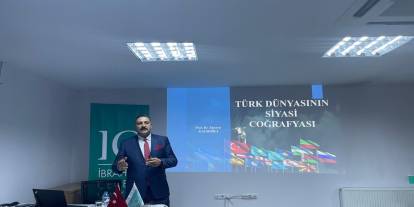 AİÜÇÜ'de "Türk Dünyasının Siyasi Coğrafyası" Temalı Söyleşi Düzenlendi