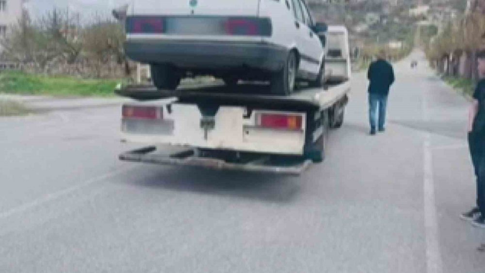 Drift atan trafik magandası okkalı cezayı yedi