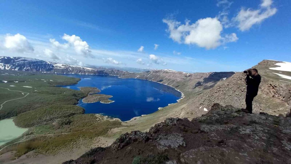 Nemrut krateri zirveden görüntülendi