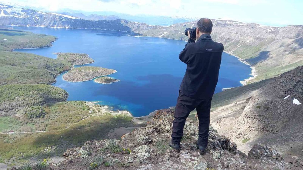 Nemrut krateri zirveden görüntülendi