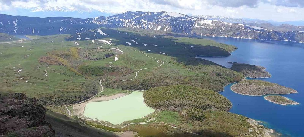 Nemrut krateri zirveden görüntülendi