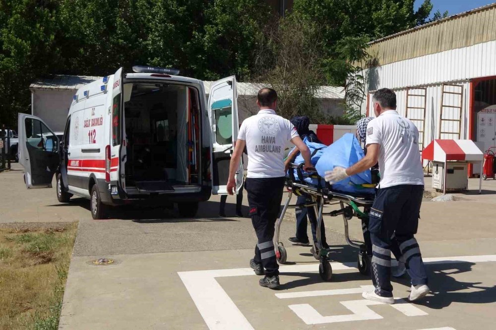 Diyarbakır’da attan düşen şahıs ambulans helikopterle hastaneye yetiştirildi