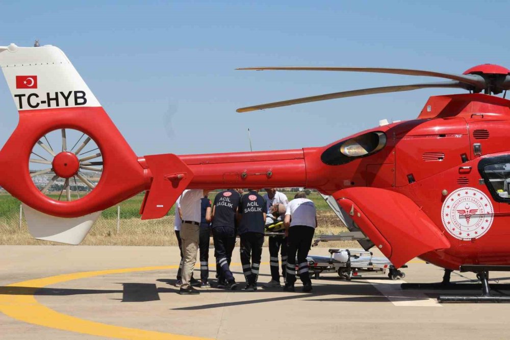 Diyarbakır’da kalp krizi geçiren yaşlı adam ambulans helikopterle hastaneye yetiştirildi