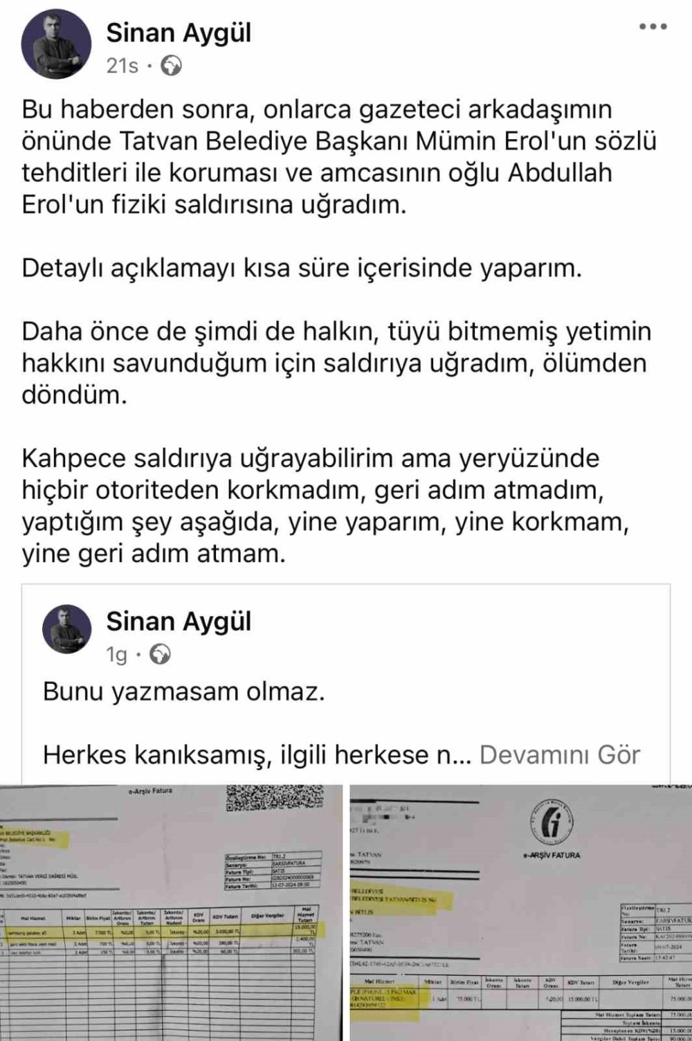 Bitlis’te gazeteciye sözlü ve fiziki saldırı