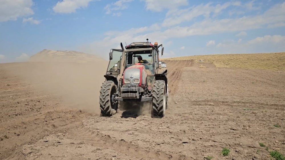 Bitlis'te 2600 rakımda zorlu buğday ekimi