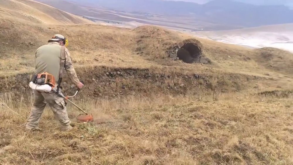 Erzurum jandarmasından tabya temizliği