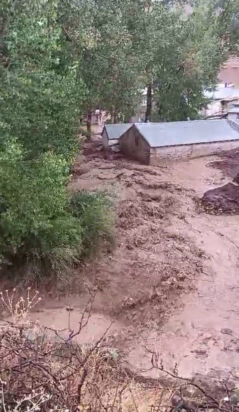 Erzurum'da sağanak sele dönüştü