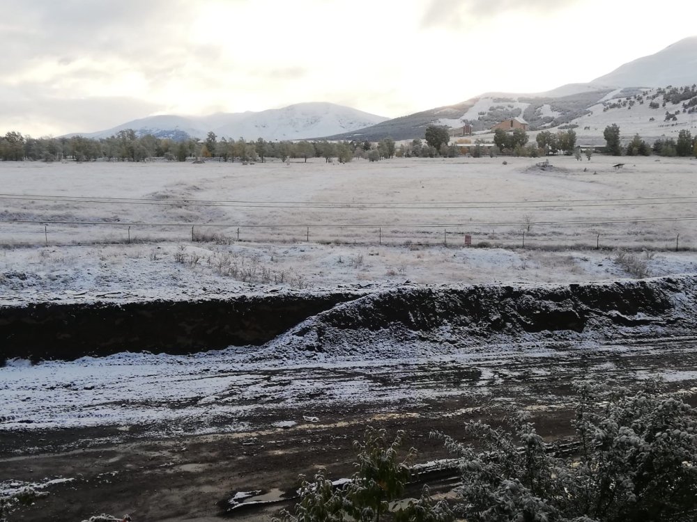 Erzurum kent merkezi de beyaza büründü