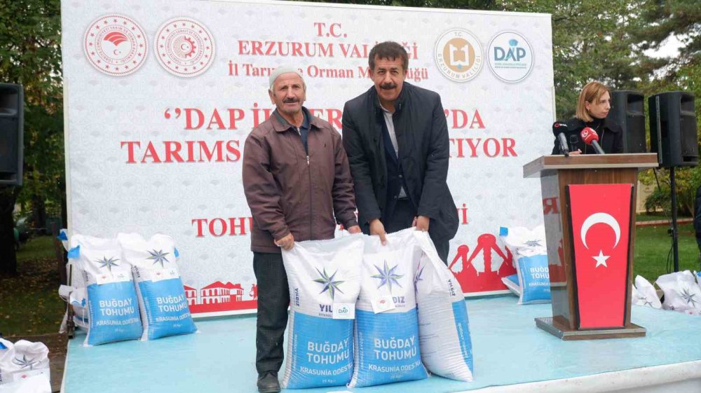 Erzurum’da 935 ton buğday tohumu dağıtıldı