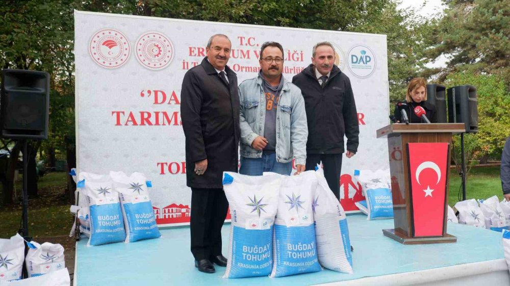 Erzurum’da 935 ton buğday tohumu dağıtıldı