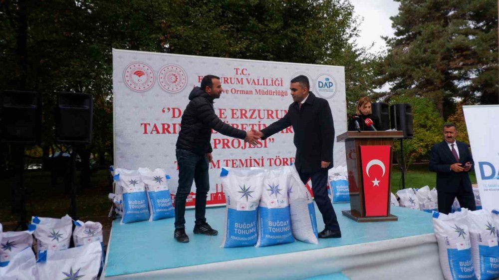 Erzurum’da 935 ton buğday tohumu dağıtıldı