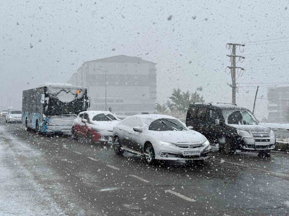 Bitlis güne karla başladı