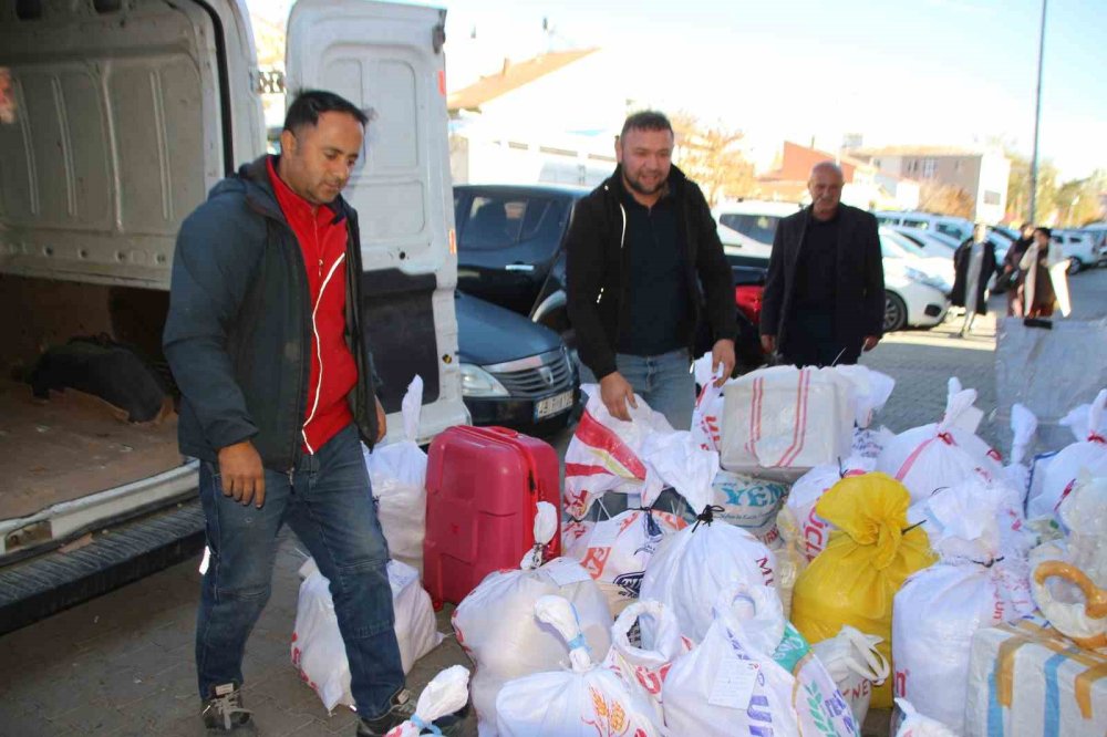 Muş'tan batı illerine kışlık erzak sevkiyatı başladı