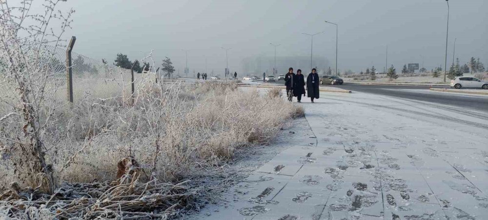 Erzurum'u sis kapladı