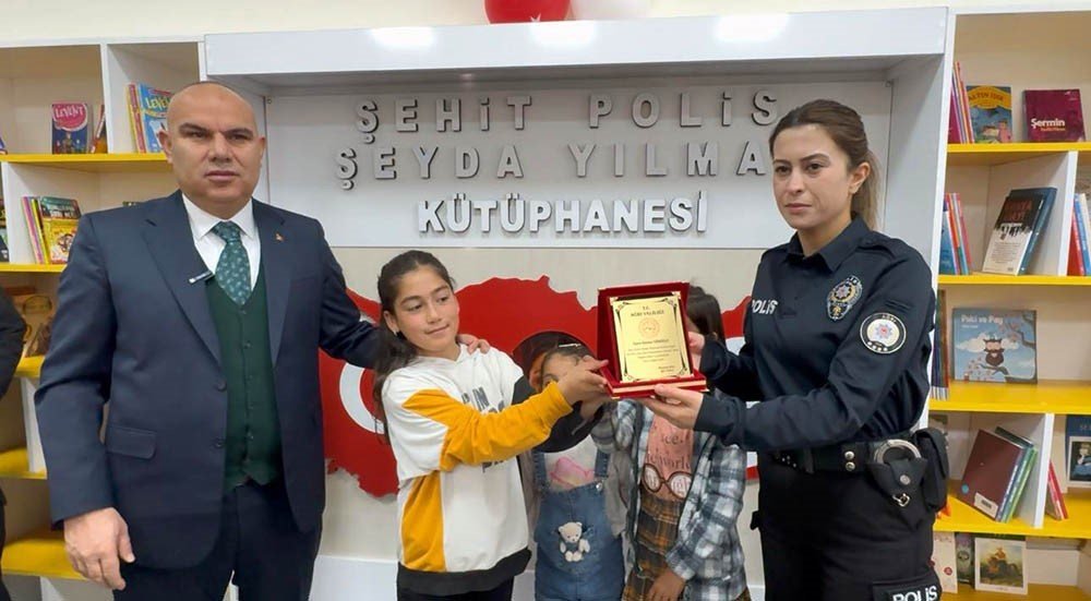 Şehit Polis Şeyda Yılmaz Kütüphanesi açıldı