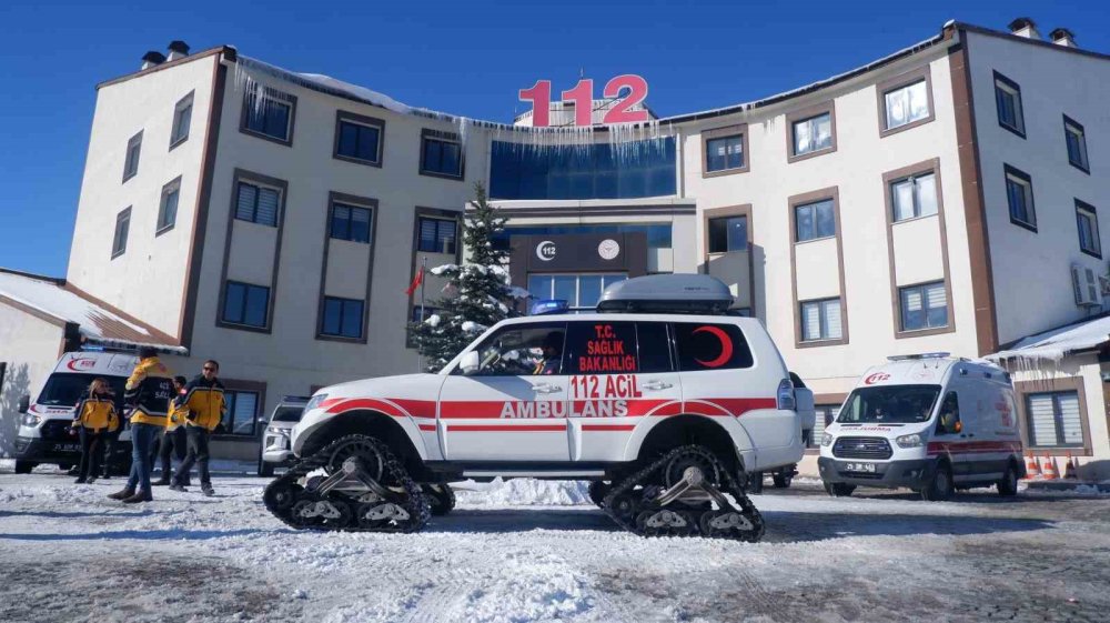 Erzurum’da 112 ekipleri kış için hazır