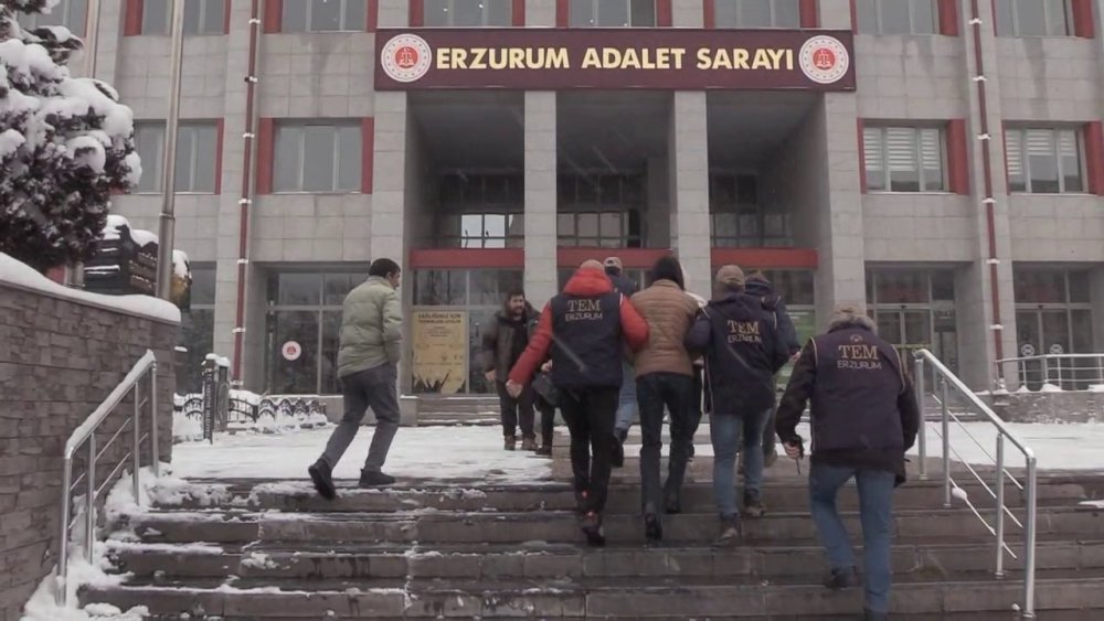 Erzurum'da terör propagandası operasyonu